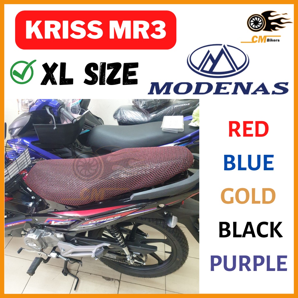 Modenas Kriss Mr Euro D Seat Net Xl Size Black Blue Red Motor