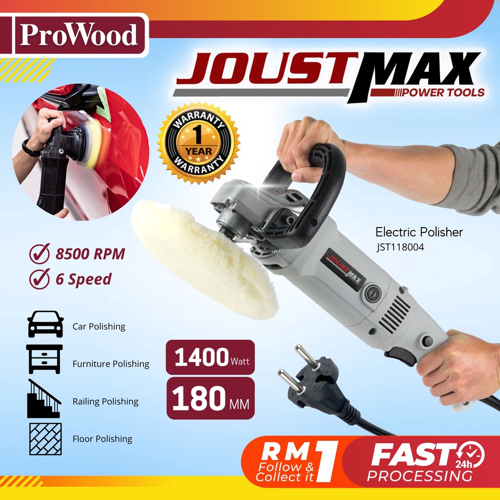 PROWOOD JOUSTMAX 1400W Car Polisher Machine Car Polish Machine