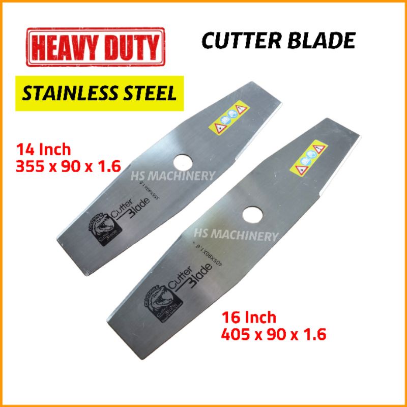 Heavy Duty 14 16 Stainless Steel Cutter Blade For Grass Cutter 14