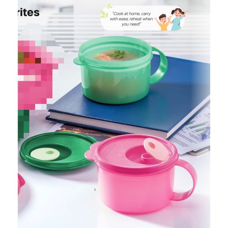 Tupperware Vrystalwave Soup Mug 460ml 2pcs Shopee Malaysia