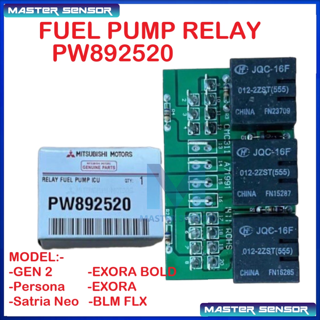 Proton Fuel Pump Relay Icm Relay Proton Gen Blm Flx Exora Exora