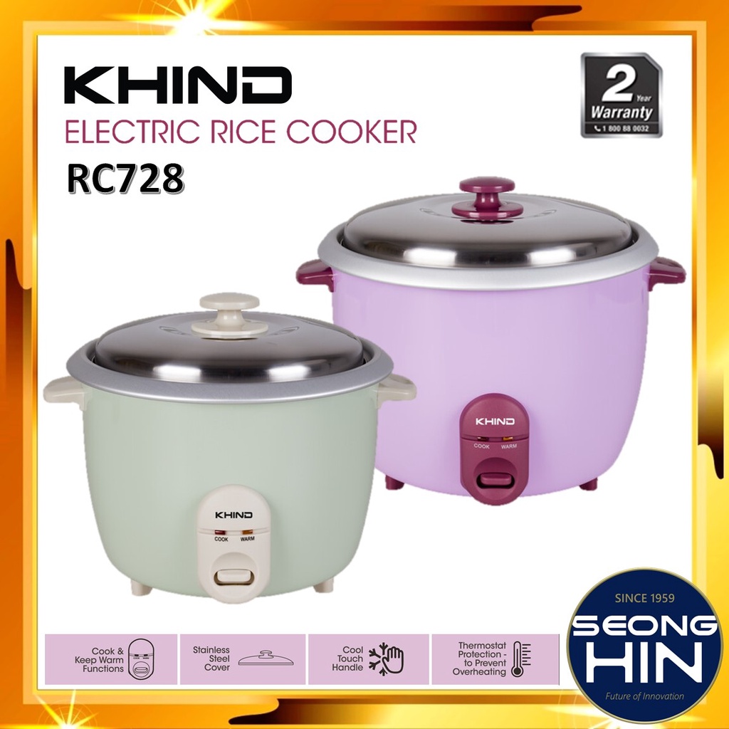 KHIND RC728 Rice Cooker 2 8Liter Periuk Nasi Shopee Malaysia