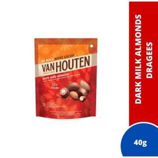 Van Houten Dark Milk Almonds Dragees 40g Shopee Malaysia