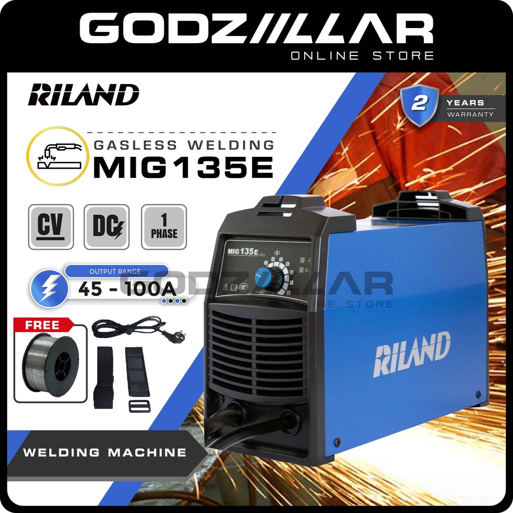 Riland Mig E A Synergy Gasless Mig Welding Machine Welder Gas