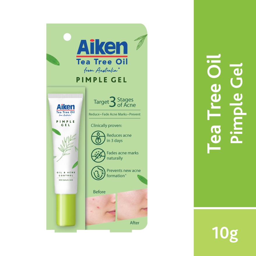 Aiken Tea Tree Oil Pimple Gel G Shopee Malaysia