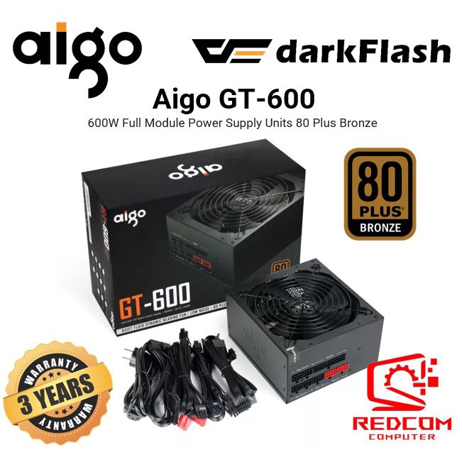 Aigo Gt Rated W Full Module Power Supply Units Plus Bronze For