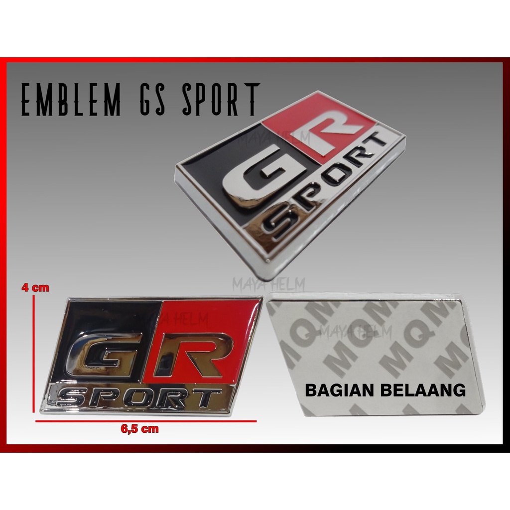 Toyota Gr Sport Gazo Racing Logo Emblem Shopee Malaysia