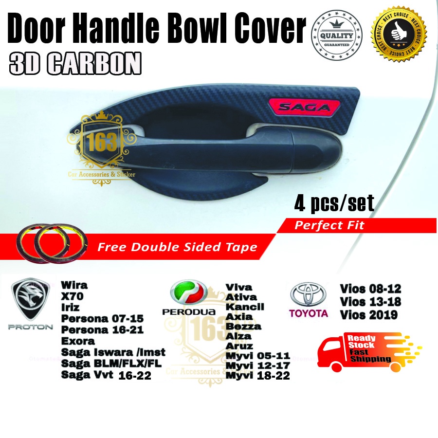 Door Handle Bowl Cover Proton Waja Saga Iswara Wira Perodua Viva Kancil