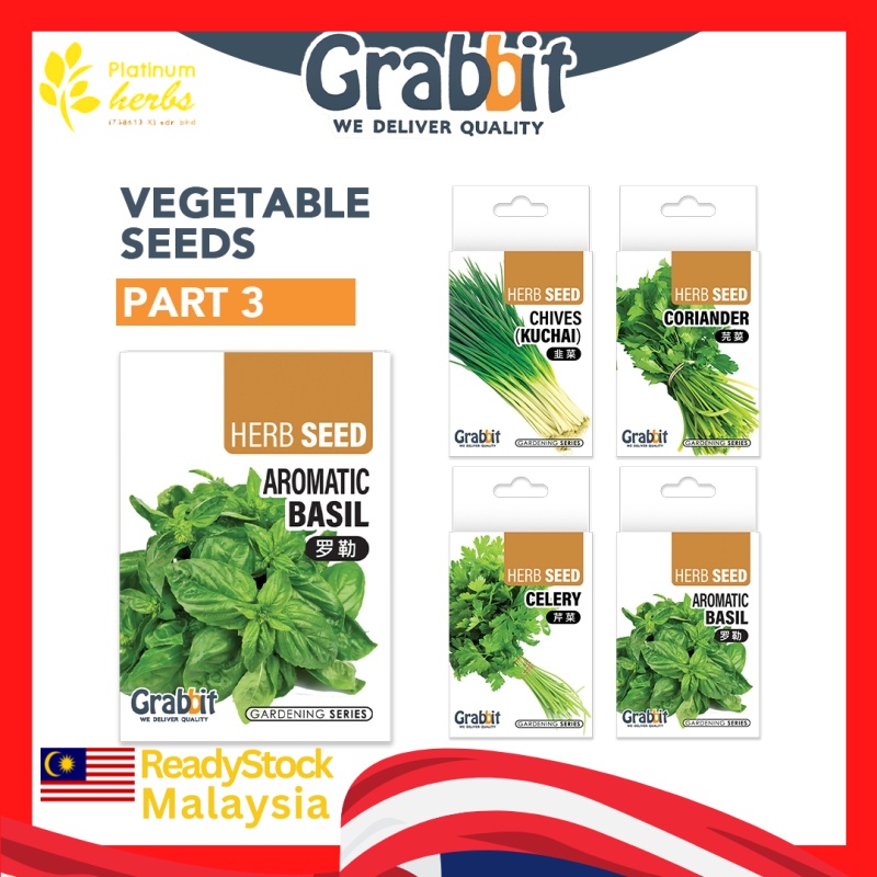 Brand Grabbit Biji Benih Sayur Sayuran Kebun Tanaman Vegetable Seed