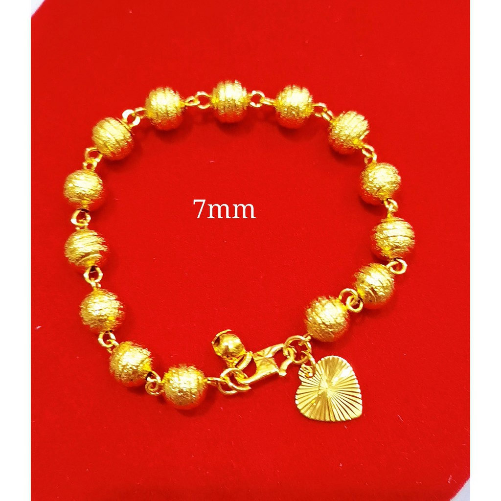 Emas Korea Gred A Rantai Tangan Boba Jewelry Bracelet Gold Plated K