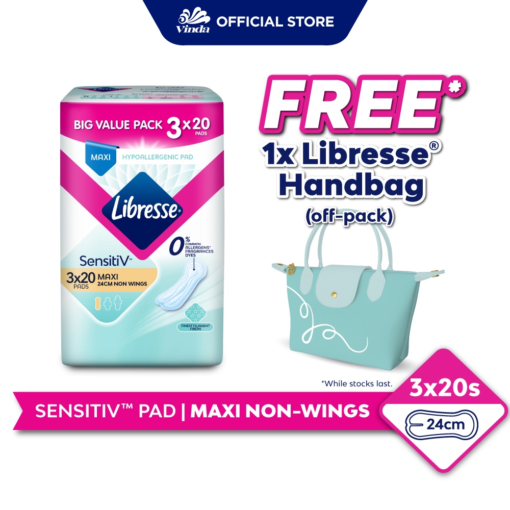 Libresse Sensitiv Maxi Non Wings Cm X S Free Libresse Hand Bag