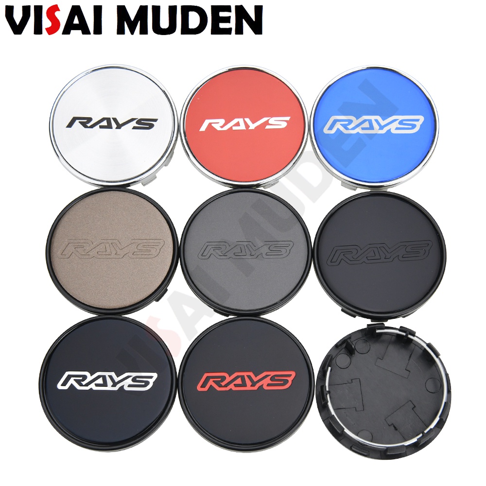 4PCS OD 54MM ID 50MM Rim Cap RAYS VOLK Logo Wheel Center Cap Wheel