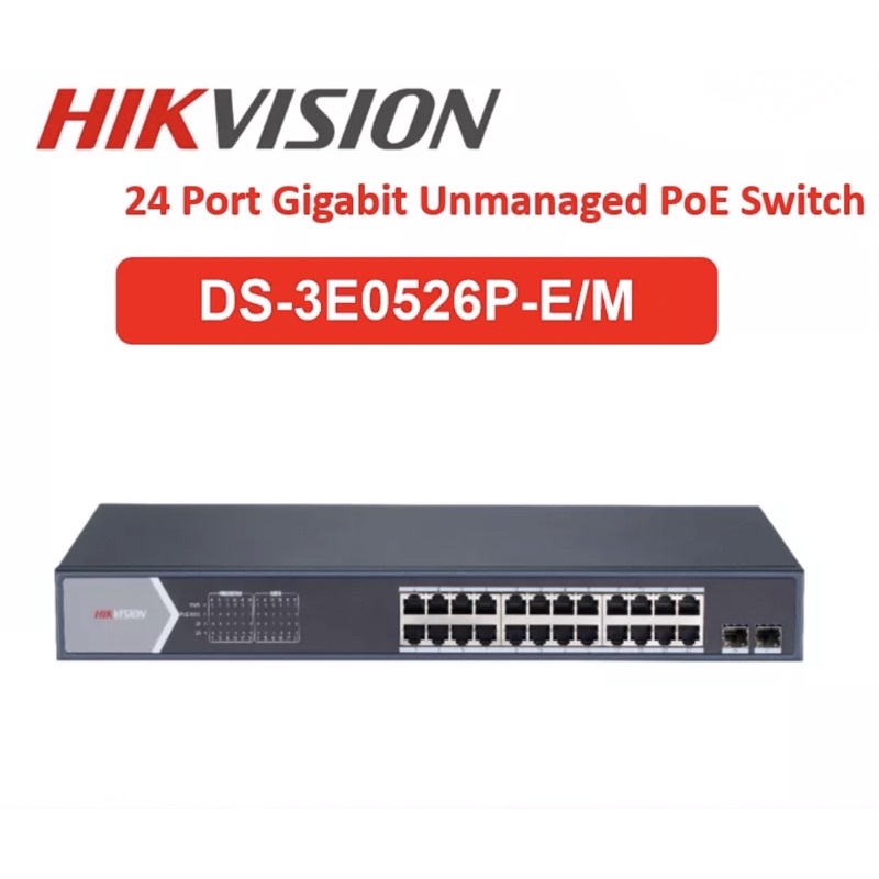 Hikvision Port Gigabit Unmanaged Poe Switch Ds E P E M Shopee