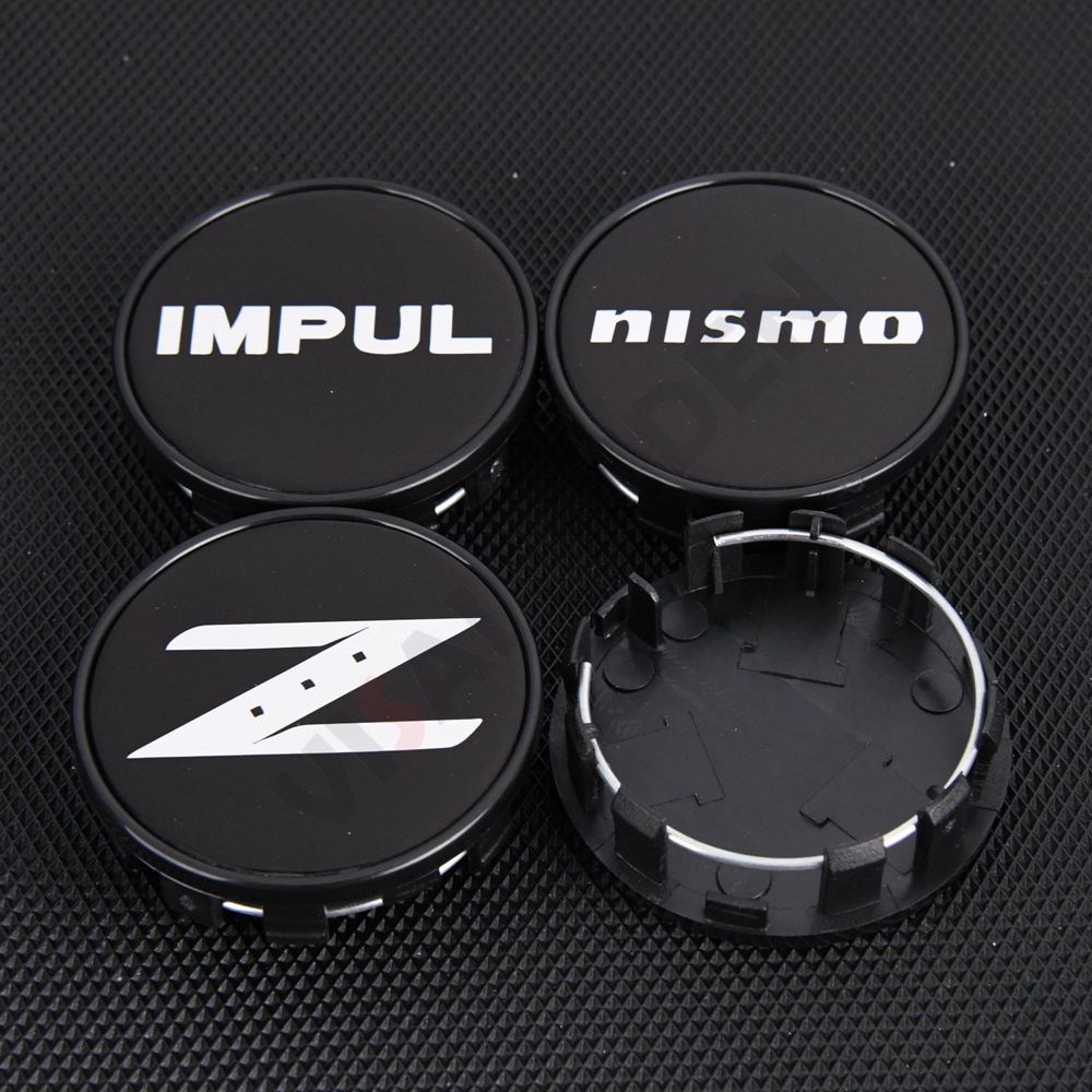 4PCS Wheel Center Hub Cap 54MM 50MM Rim Cap NISMO Z IMPUL Emblem