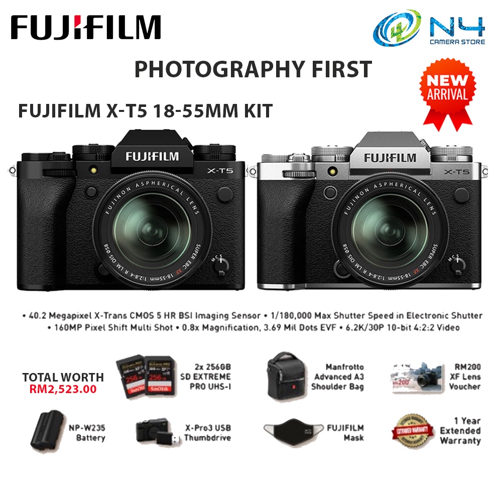 Fujifilm Xt X T Mirrorless Camera With Kit Lens Mm Free Gift