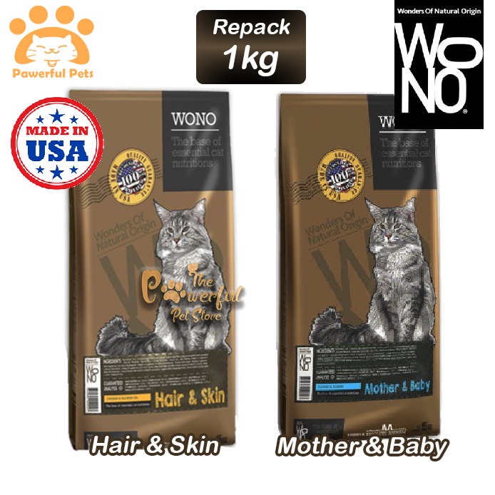 WONO Cat Dry Food Hair Skin Mother Baby Kitten Adult Cats Super