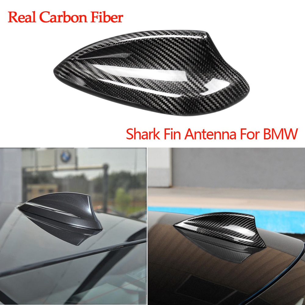 Carbon Fiber Car Roof Shark Fin Aerial Antenna Cover Car Styling For