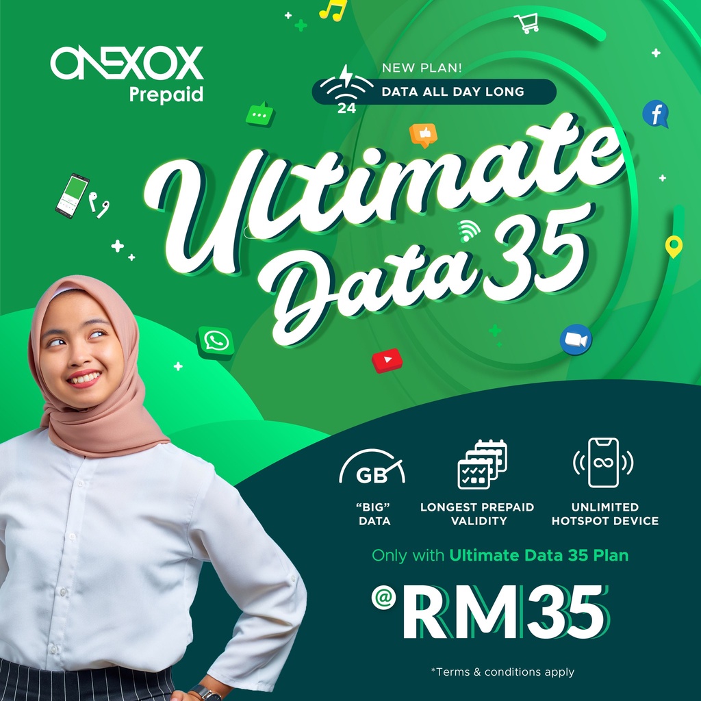 OneXOX WAWA Prepaid New SIM 28 Month Validity Shopee Malaysia