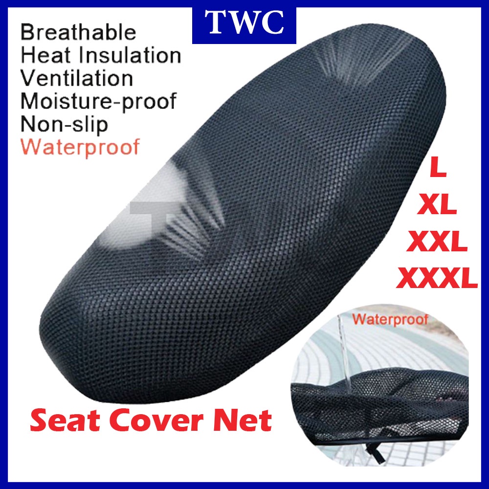 TWC Motorcycle Seat Cover Net Jaring Universal Jaring Motorbike Seat