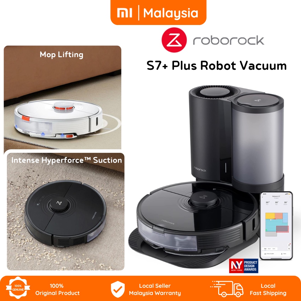 Roborock S S Plus Sonic Mopping Robot Vacuum With Pa Suction