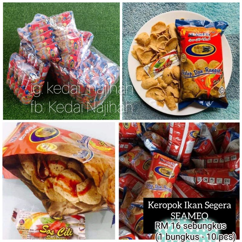 Keropok Ikan Segera Seameq Original Shopee Malaysia