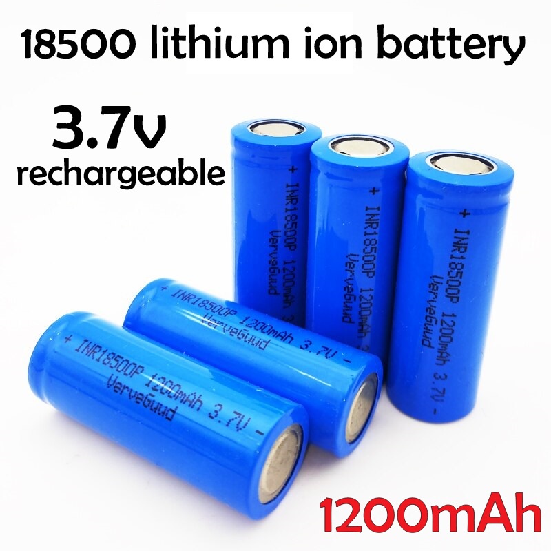 18500 3 7V 1200mAh Rechargeable Battery Lithium Li Ion Li Ion Batteries