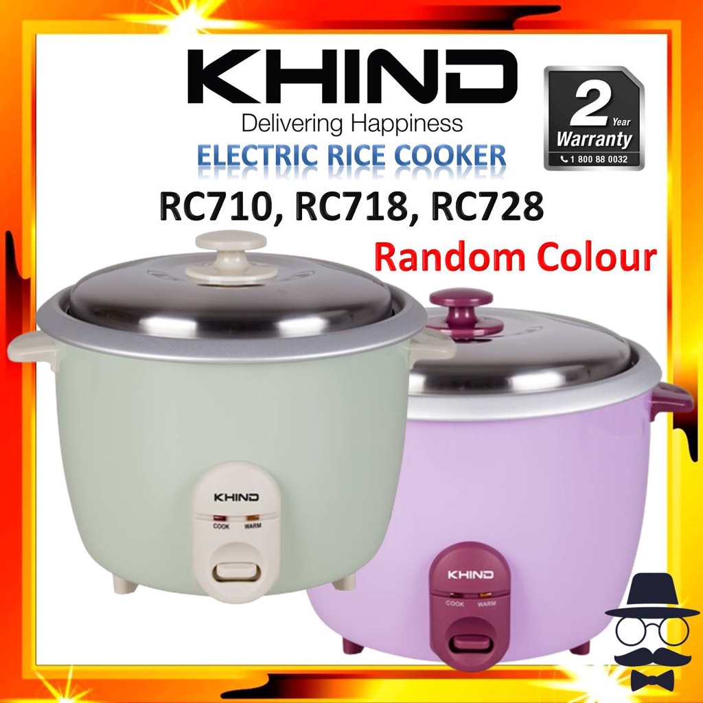 KHIND Electric Rice Cooker RC806N 0 6L RC710N 1 0L RC718N 1 8L