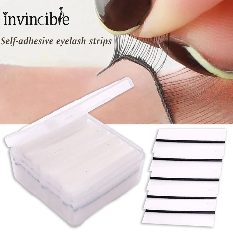 D False Mink Lashes Glue Free Eyelash Strip Reusable Self Adhesive