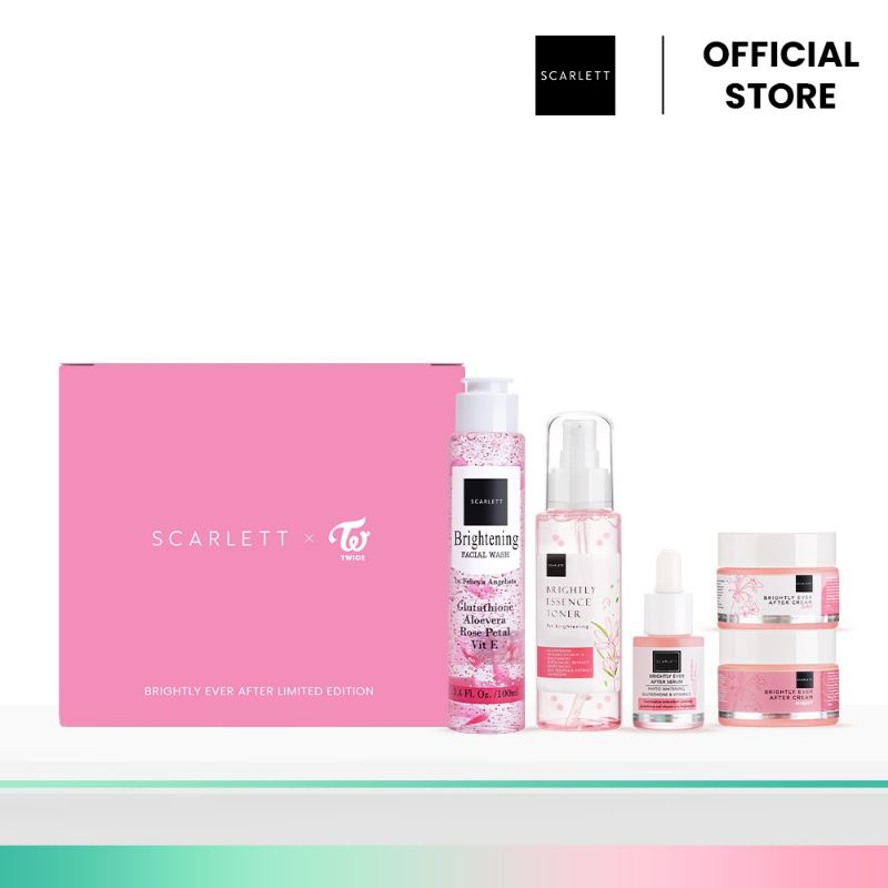 Scarlett Whitening Brightly Ever After Package Limited Edition Shopee