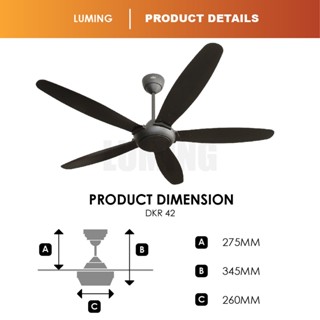 Lmg Sirim Deka Dkr Ceiling Fan Blades Remote Control Fans Ac