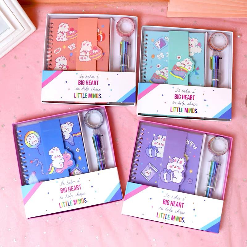 JOO HUAT Stationery Set Gift Set A5 Notebook Cartoon Tape Single Line