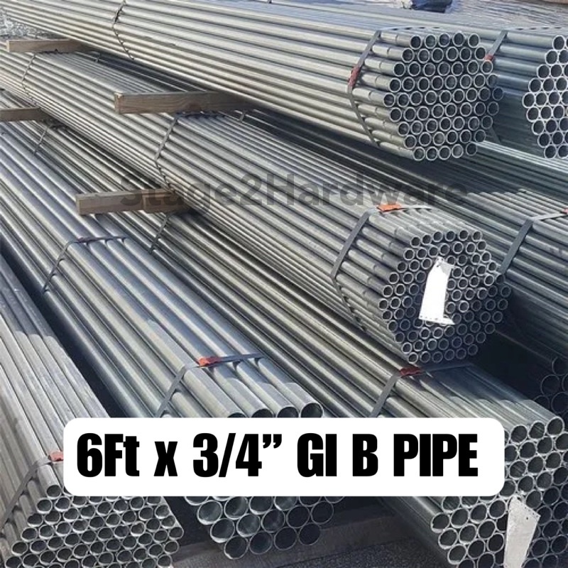 6Ft Galvanized Iron GI Pipe 3 4 20MM Class B Besi Bulat Round