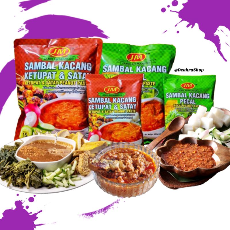 Sambal Kacang Pecal Ketupat Satay Jamilah Mansor Shopee Malaysia