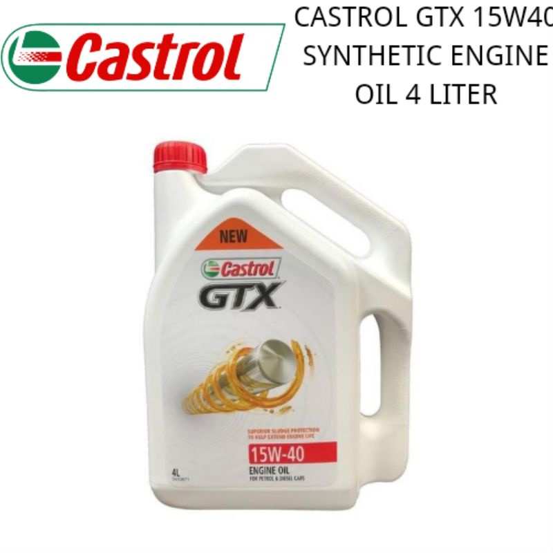 Castrol Gtx W Engine Oil Liter Shopee Malaysia