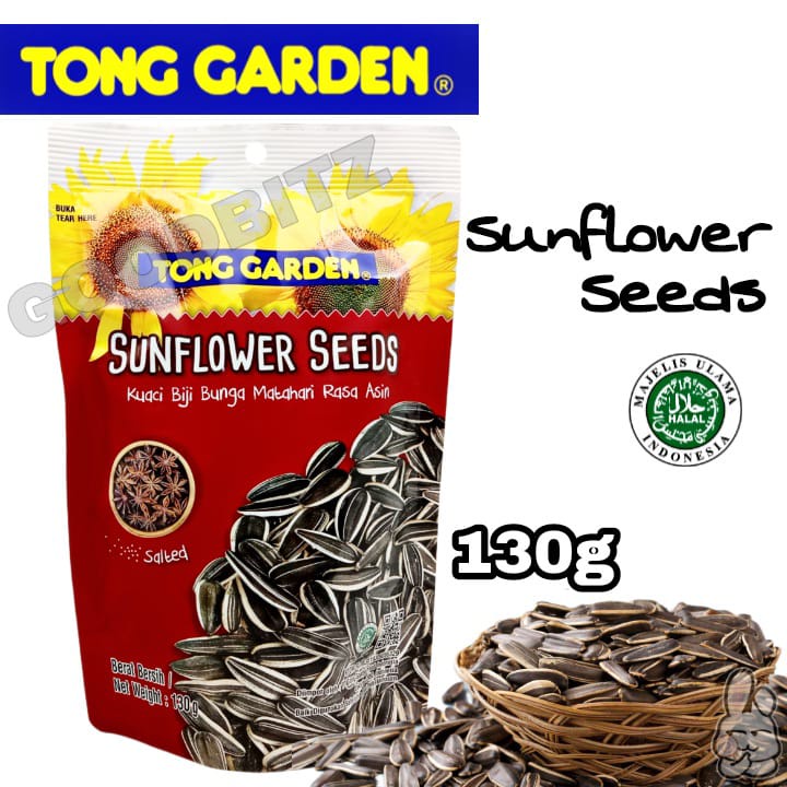 Tong Garden Sunflower Seeds Kuaci Biji Bunga Matahari Rasa Asin Halal