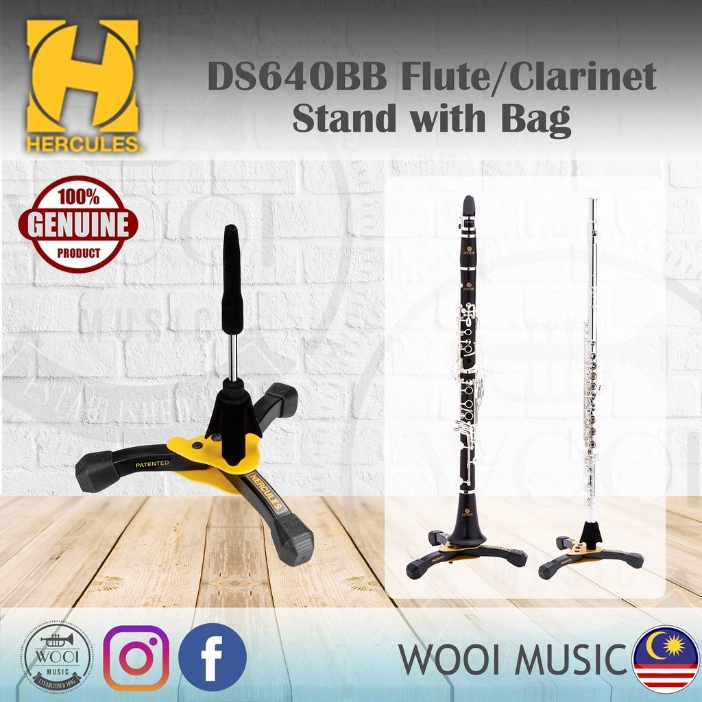 Hercules Ds Bb Flute Clarinet Stand Shopee Malaysia