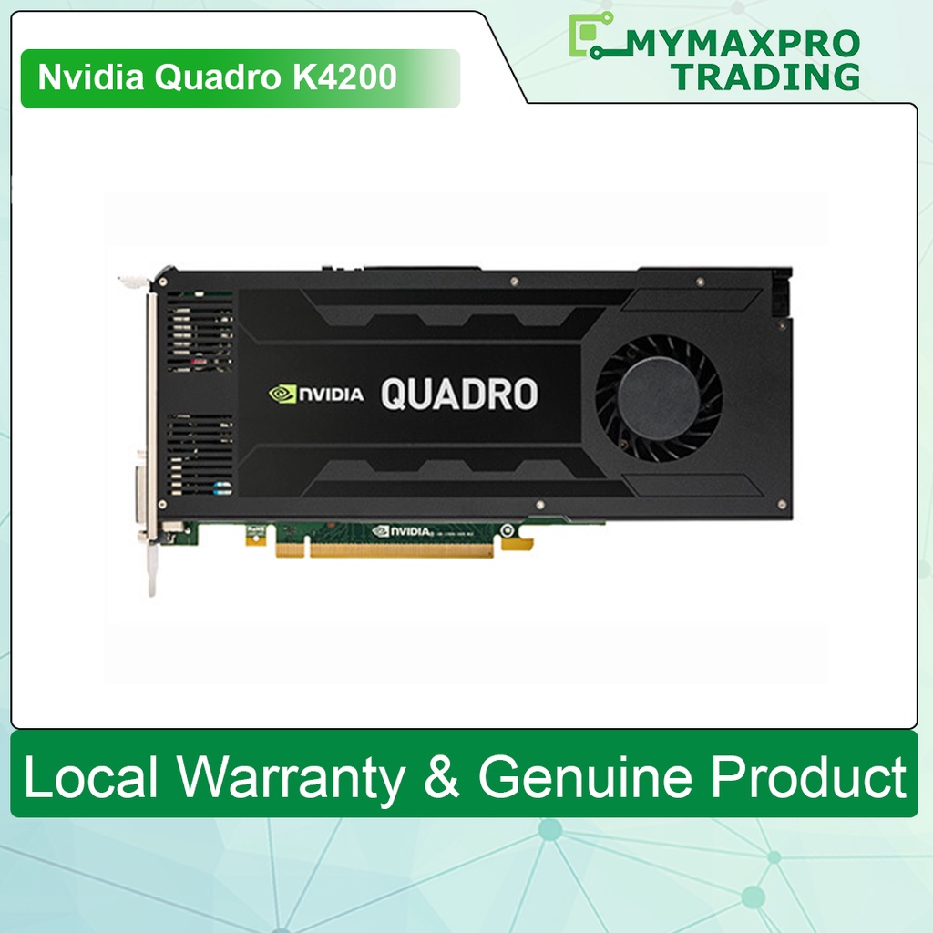 Nvidia Quadro K4200 4GB DDR5 256bit DVI Dual Display Port Graphic Card