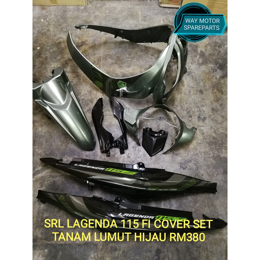 SRL LAGENDA 115 FI COVER SET LUMUT HIJAU STICKER TANAM Shopee Malaysia