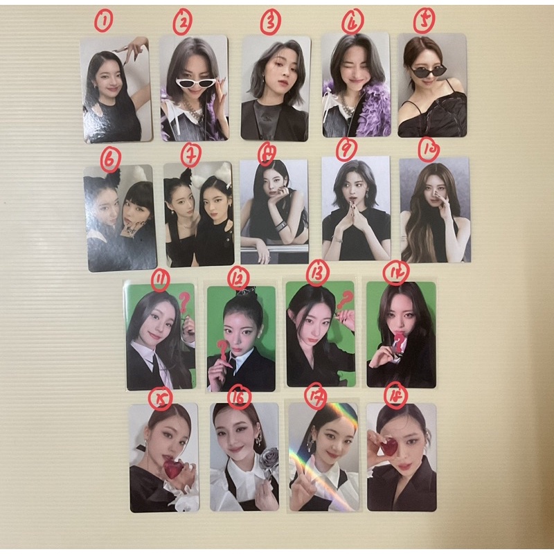 Itzy Cheshire Checkmate Photocards Shopee Malaysia