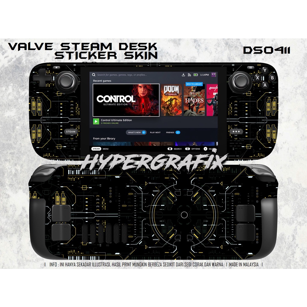 Steam Deck Sticker Skin Shopee Malaysia