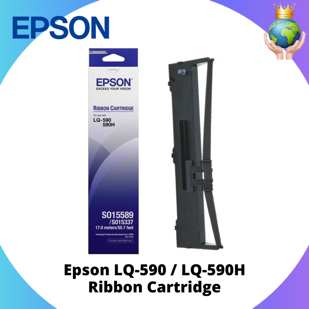 Epson LQ590 LQ590H Ribbon Cartridge S015589 LQ 590 LQ 590H Shopee