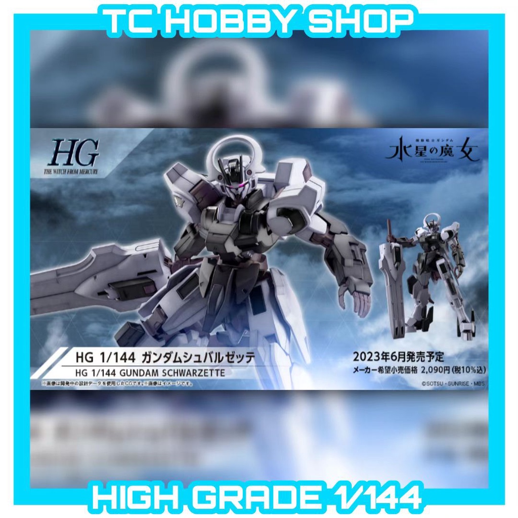 Po Jun Bandai Hg Gundam Schwarzette The Witch From Mercury