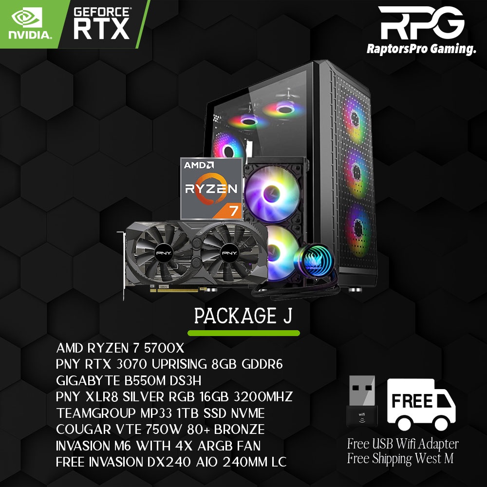 Ready Stock Gaming Pc Package Rtx Rtx Ryzen G