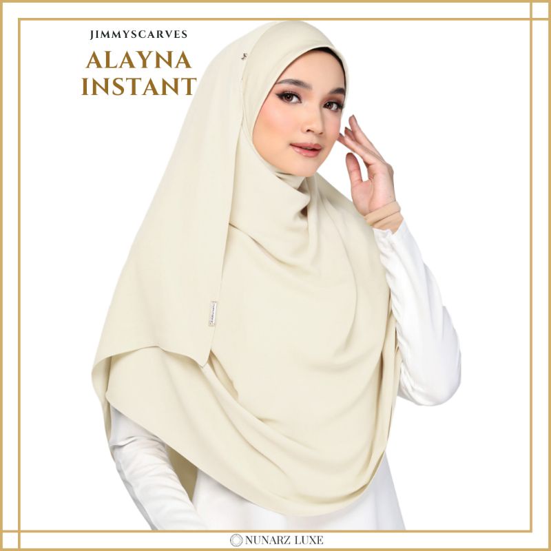 TUDUNG JIMMYSCARVES ALAYNA INSTANT SHAWL JS Tudung Plain Instant