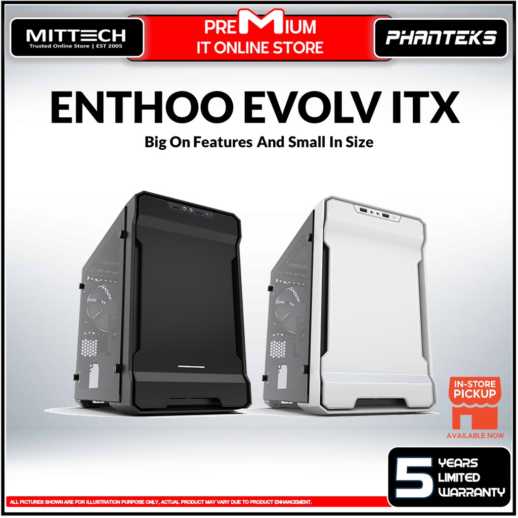 Phanteks Enthoo Evolv Itx Tempered Glass Mini Itx Tower Chassis X