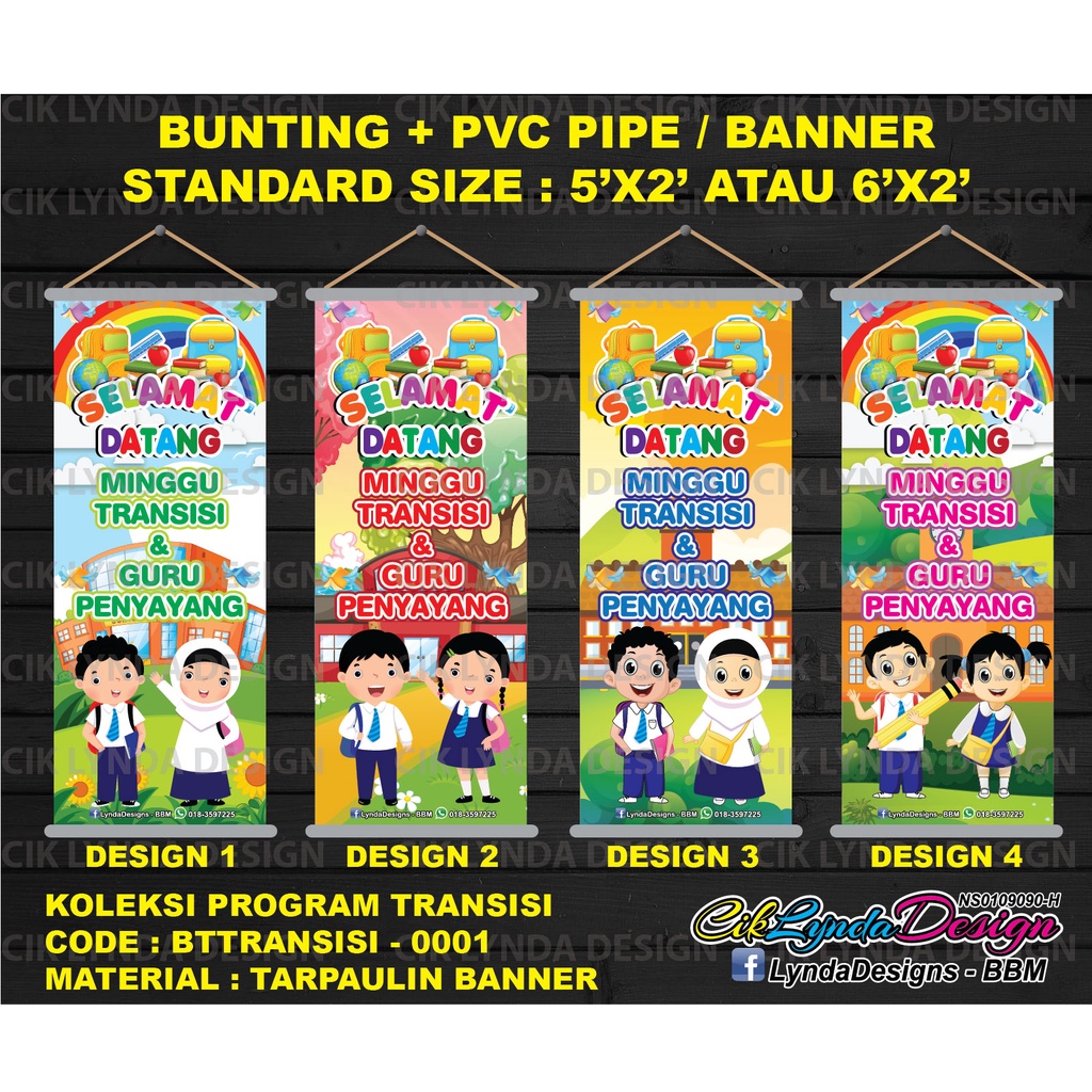 Pre Order Bunting Pvc Pipe Program Transisi Guru Penyayang