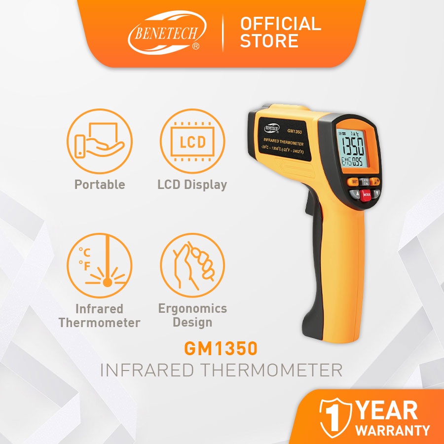 Benetech Gm Non Contact Digital Lcd Infrared Thermometer Laser