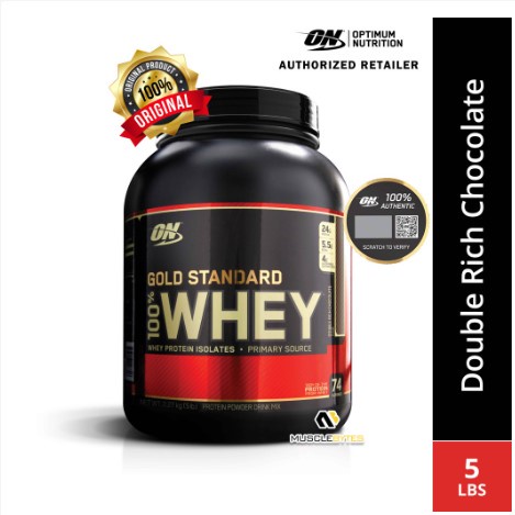 Optimum Nutrition Gold Standard 100 Whey Protein 5LBS Whey Gold