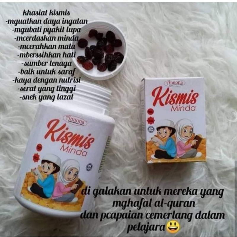 Kismis Minda Annona 250g Sesuai Untuk Kanak Kanak Tajamkan Minda Cerdaskan Otak Untuk Pembelajaran Makanan Sunnah Shopee Malaysia