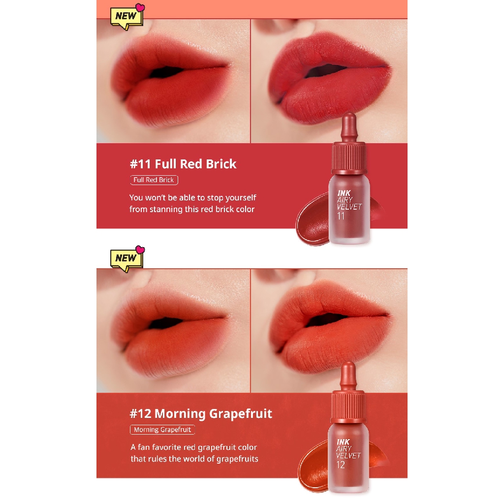 Peripera Ink Airy Velvet 4g 15 Colours To Choose 19 Edition Shopee Malaysia